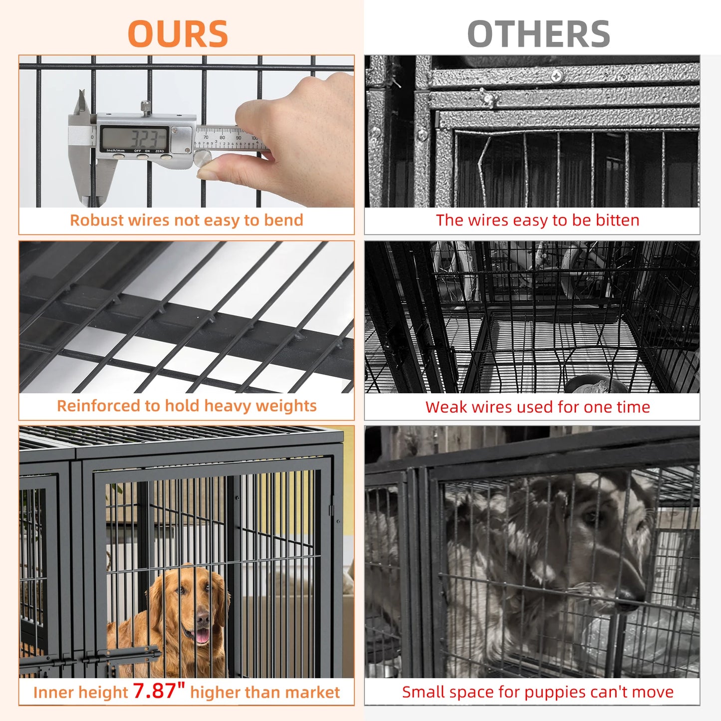 BINGOPAW Jumbo Metal Pet Playpen Kennel Cage Heavy Duty