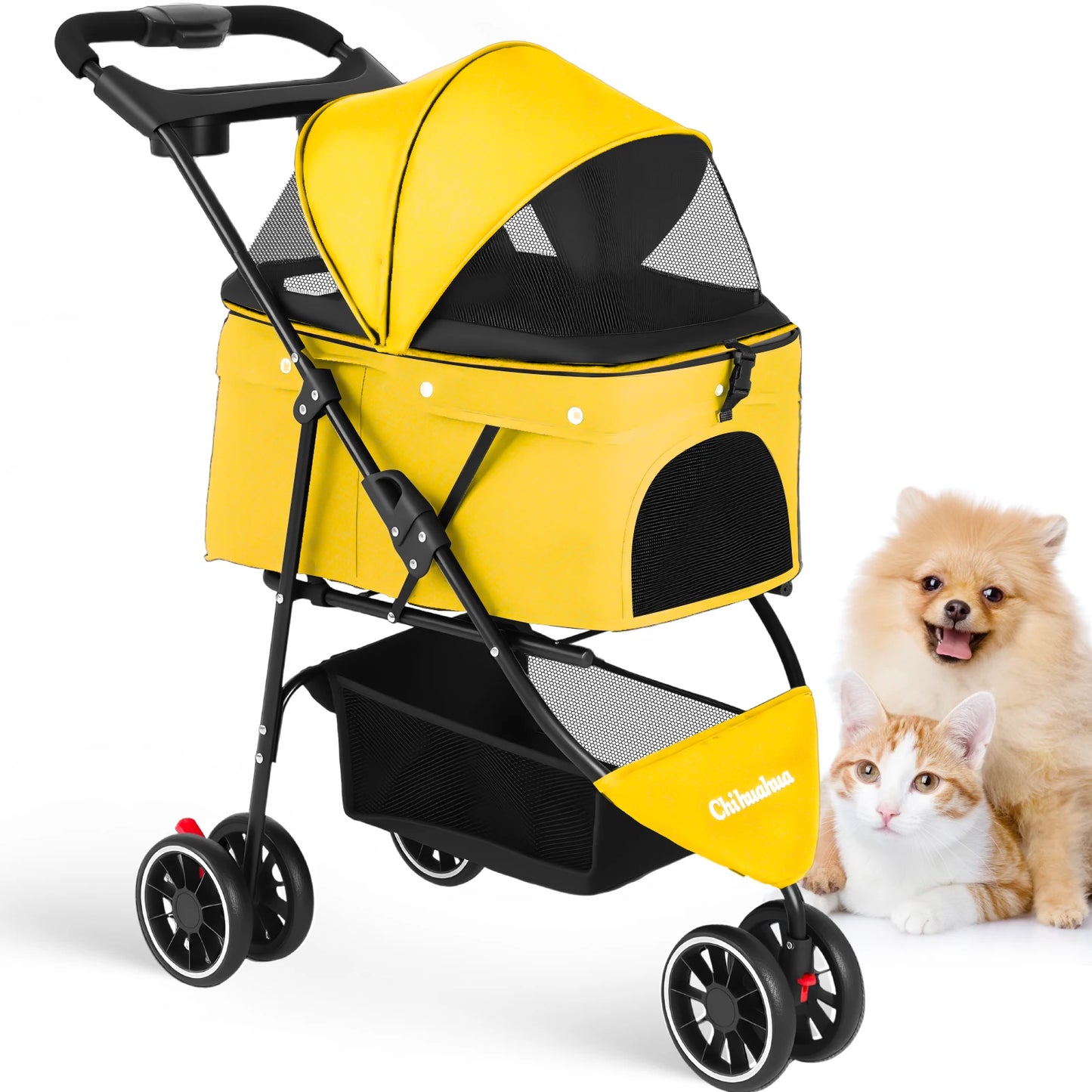 Chihuahua Pet Stroller For Small Dogs And Cats Portable Foldable