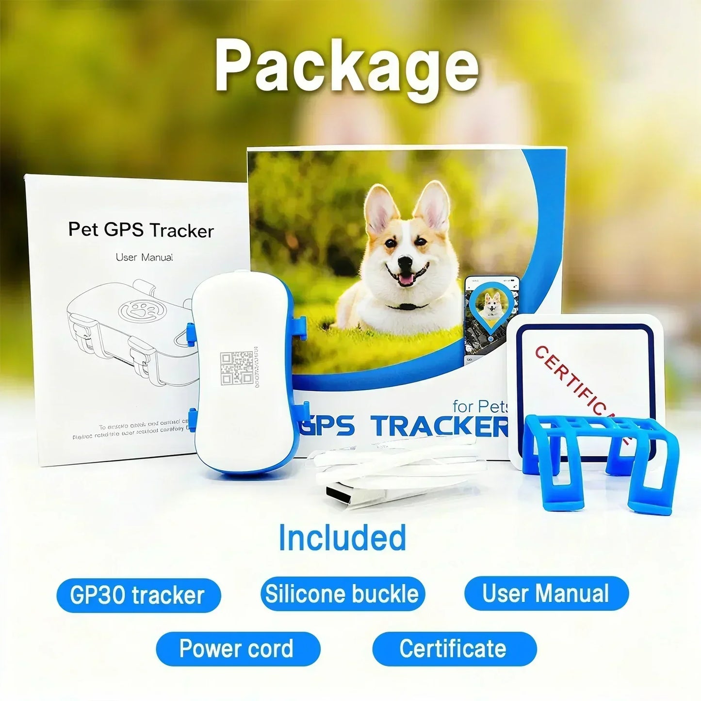 GPS Pet Tracker 4G for Dogs and Cats Real-Time Tracking