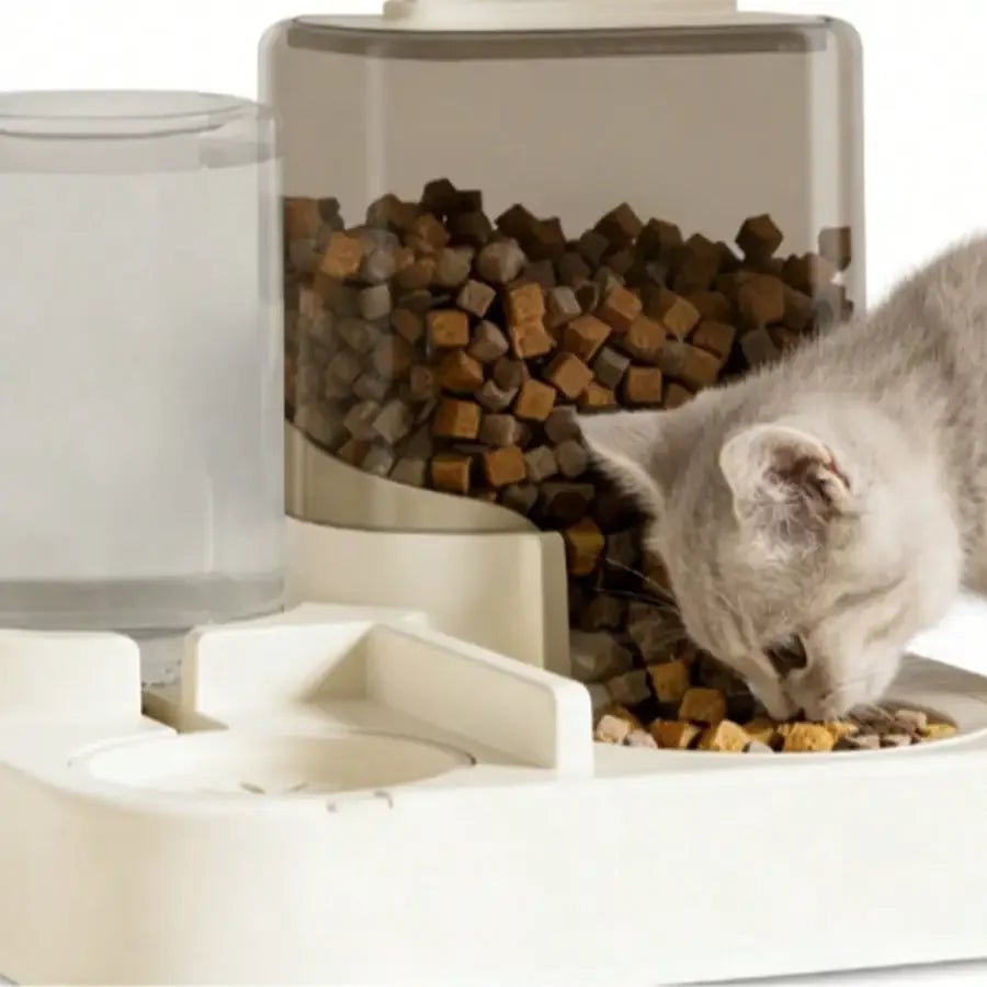 Automatic Pet Feeder And Waterer With Separation And AntiClogging