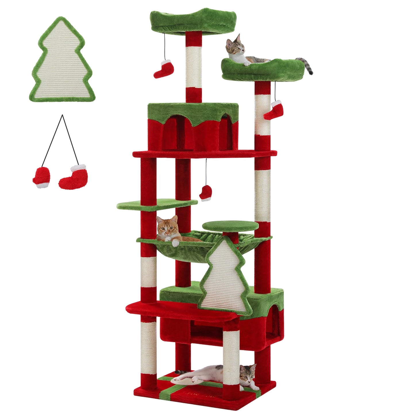 PAWZ Road Indoor Cat Tree Tower With Durable Sisal Posts
