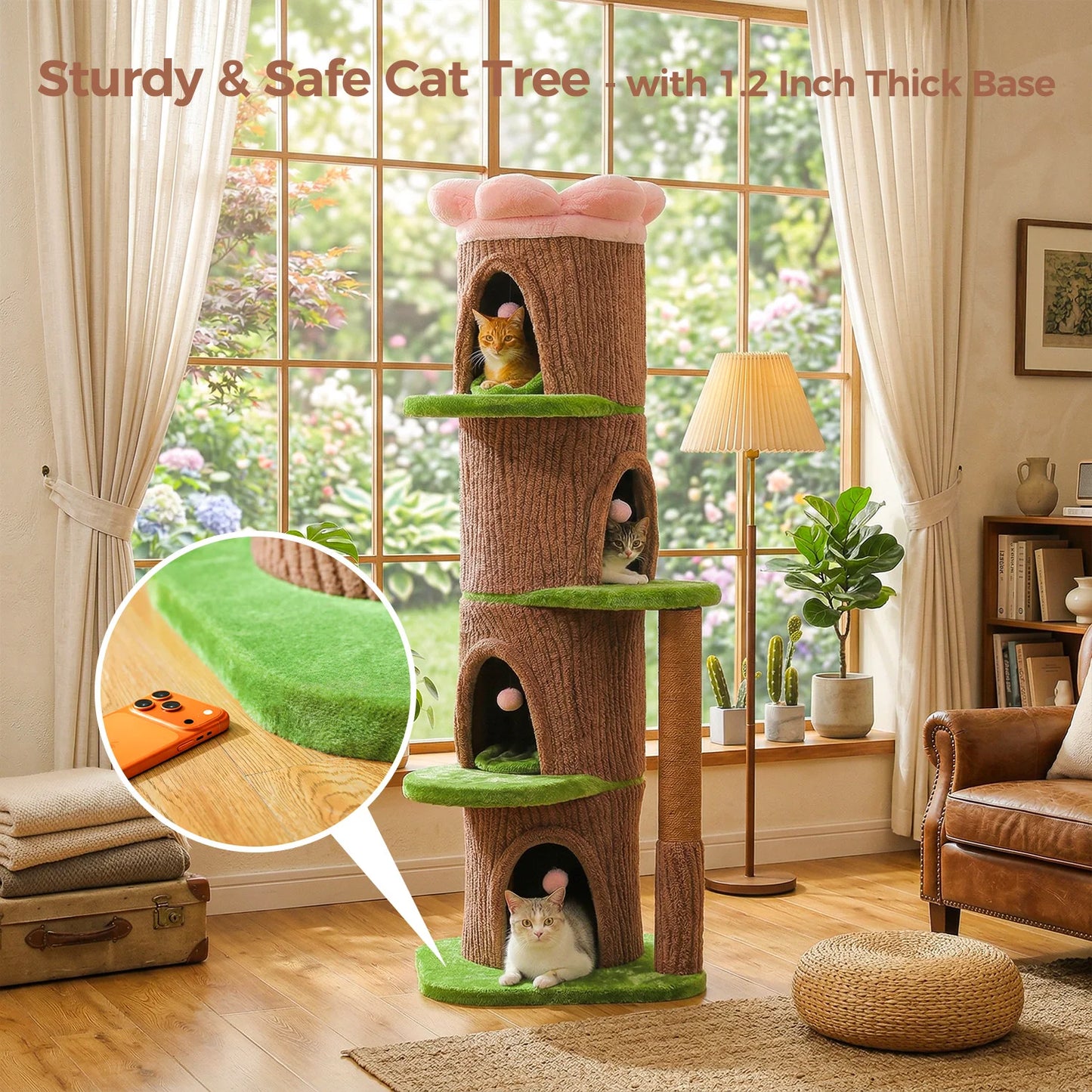 PAWZ Road Cat Tree With Condos And Scratching Post