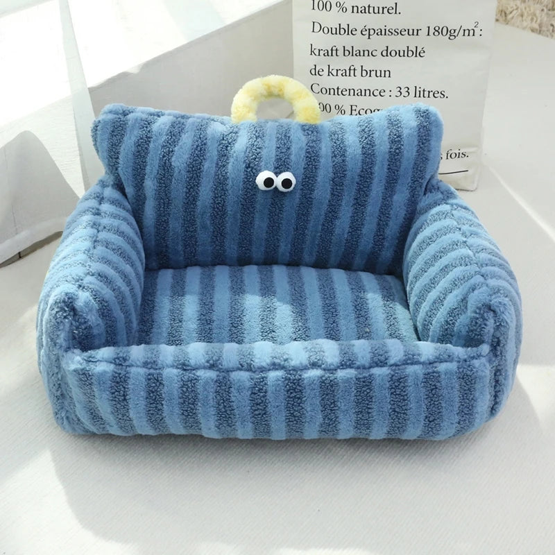 NONECN Winter Warm Pet Sofa Bed For Small Dogs Cats