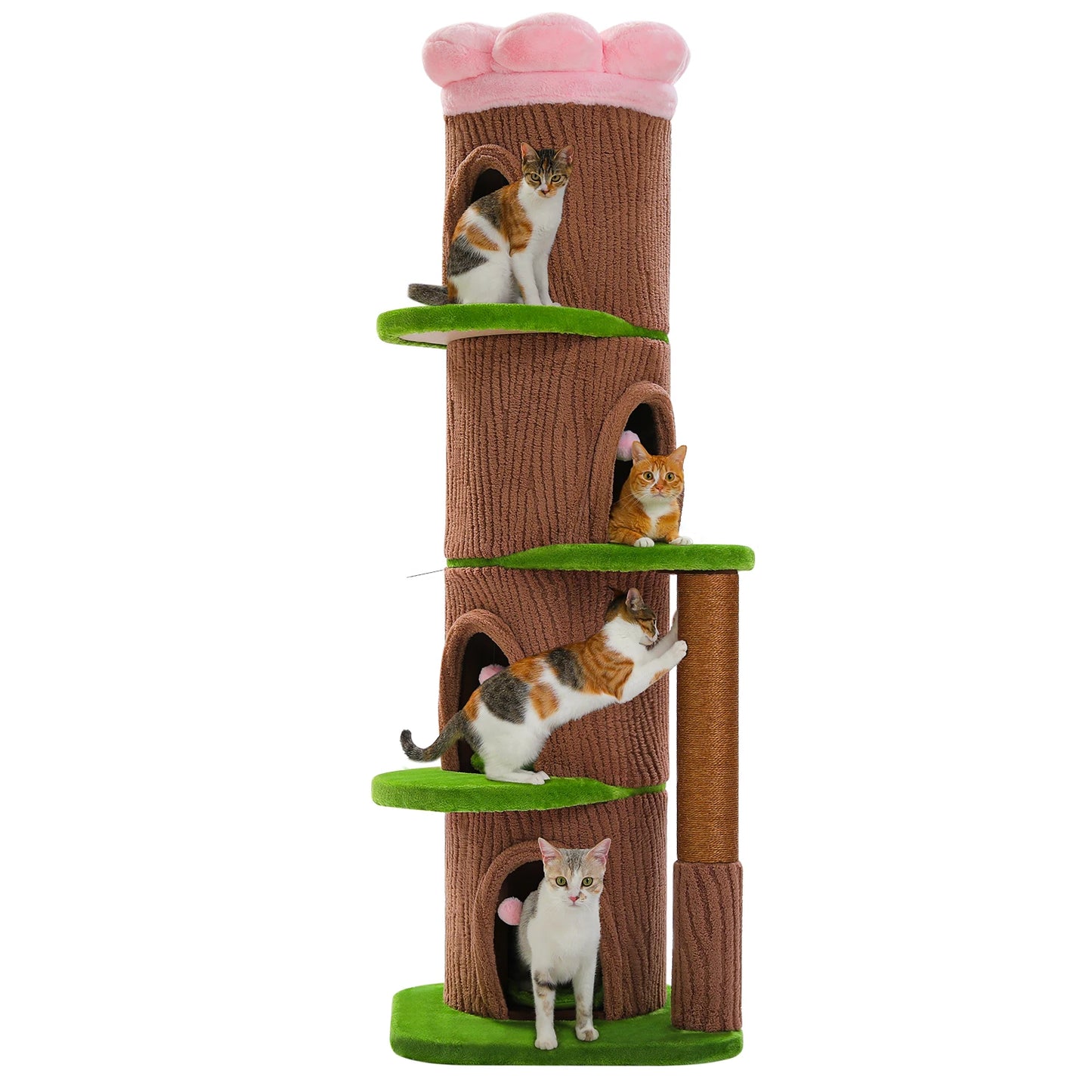 PAWZ Road Cat Tree With Condos And Scratching Post