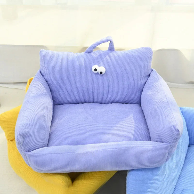 NONECN Winter Warm Pet Sofa Bed For Small Dogs Cats