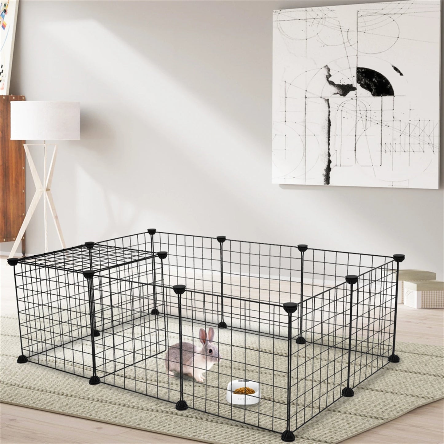 Pet Playpen For Small Animals Indoor Portable Metal Wire Fence Guinea Pigs