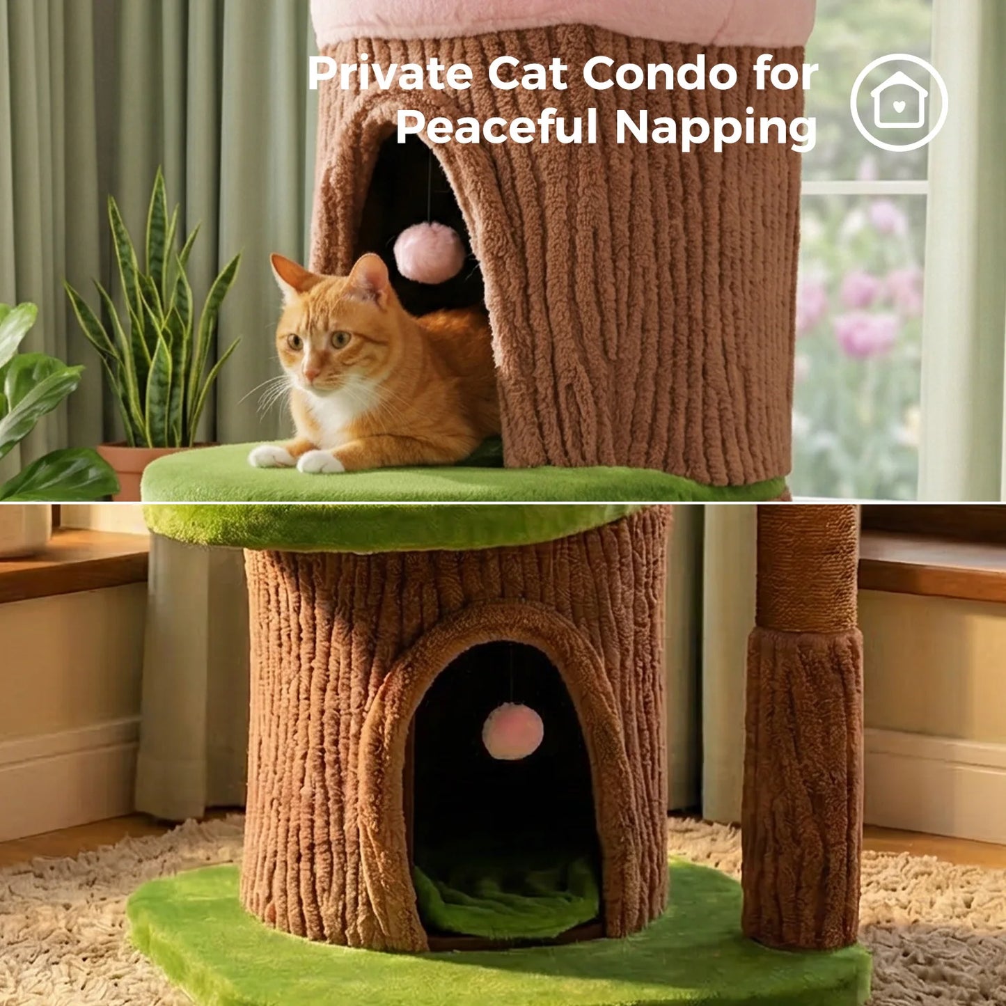 PAWZ Road Cat Tree With Condos And Scratching Post