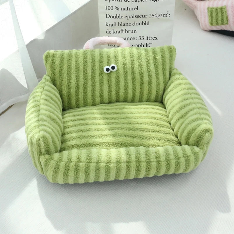 NONECN Winter Warm Pet Sofa Bed For Small Dogs Cats