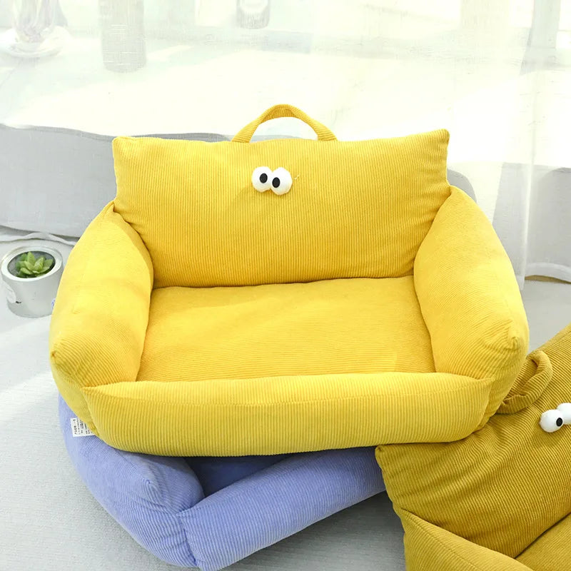 NONECN Winter Warm Pet Sofa Bed For Small Dogs Cats