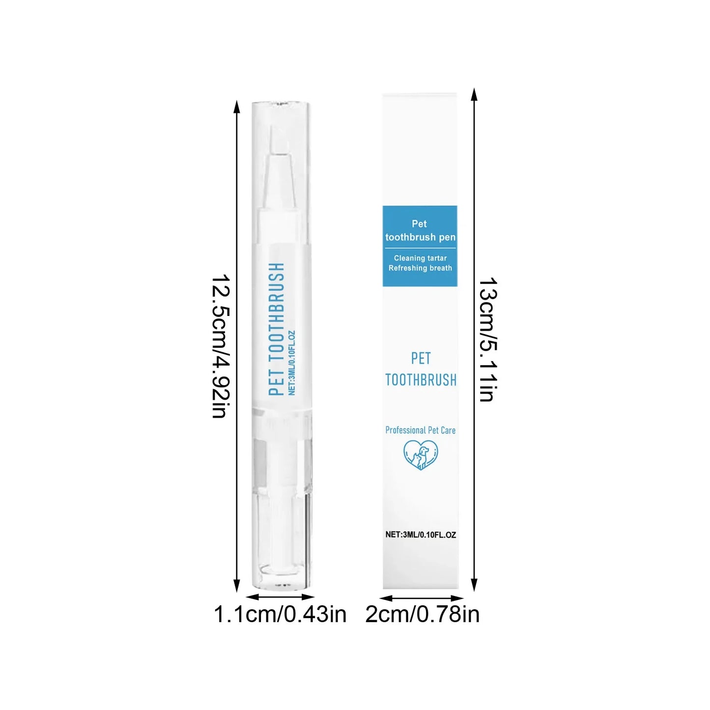 Pet Toothbrush Pen All In One Teeth Cleaning For Dogs And Cats Fresh Breath