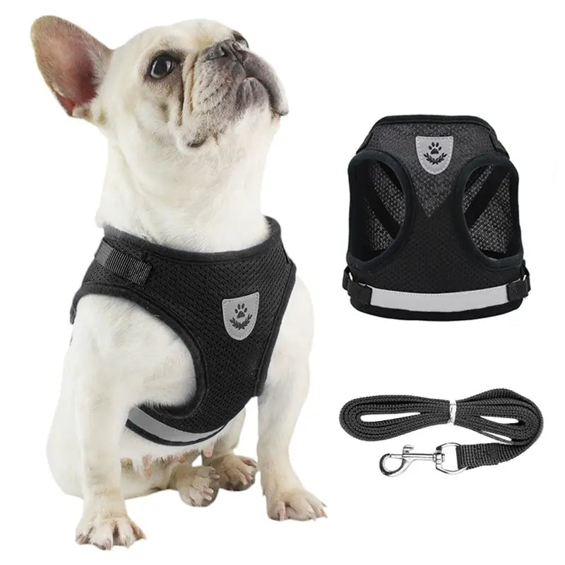Reflective Mesh Dog Harness Vest With Adjustable Easy Control