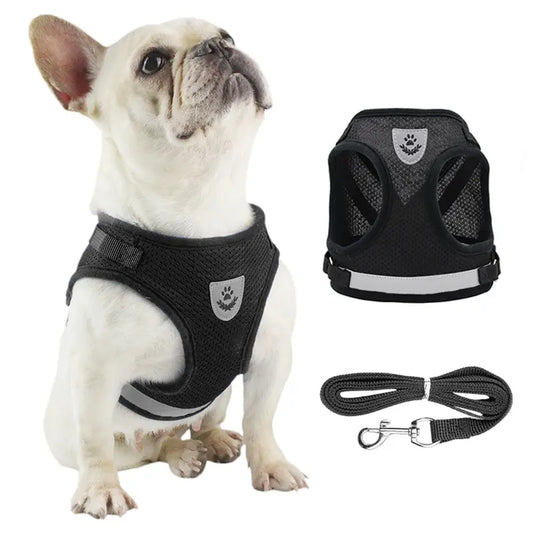 Reflective Mesh Dog Harness Vest With Adjustable Easy Control