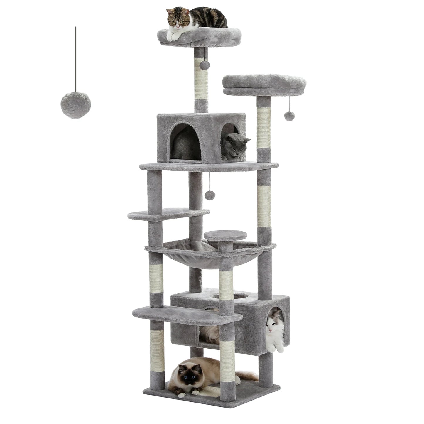 PAWZ Road Indoor Cat Tree Tower With Durable Sisal Posts