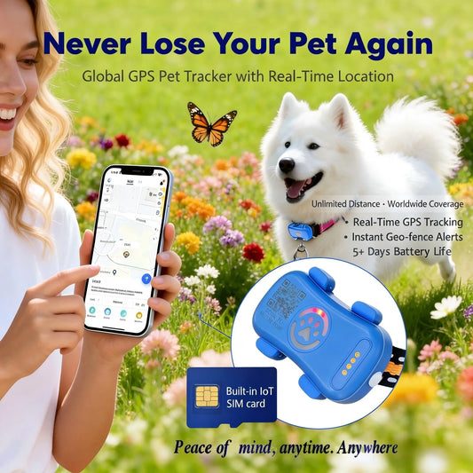 WANWAYTECH GPS Pet Tracker For Dogs And Cats IoT Connectivity
