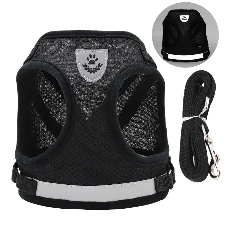 Reflective Mesh Dog Harness Vest With Adjustable Easy Control