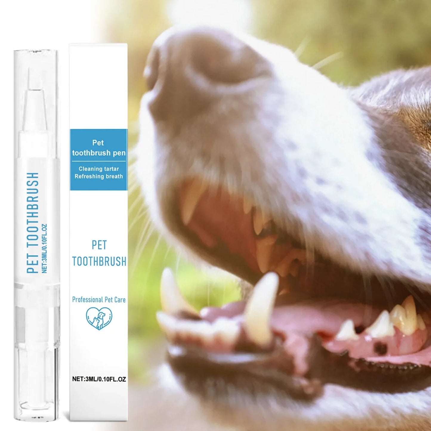 Pet Toothbrush Pen All In One Teeth Cleaning For Dogs And Cats Fresh Breath