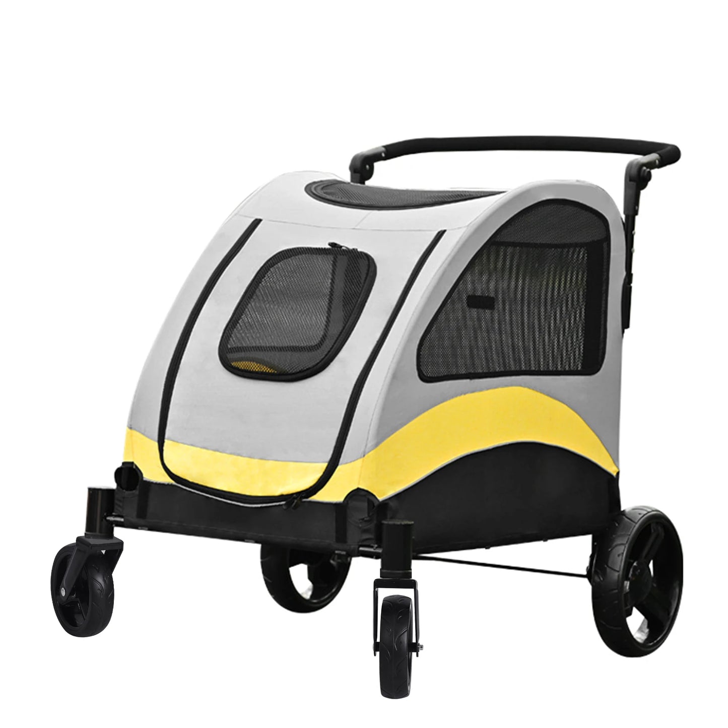 Foldable Portable Dog Stroller For Large Dogs Breathable Carrier