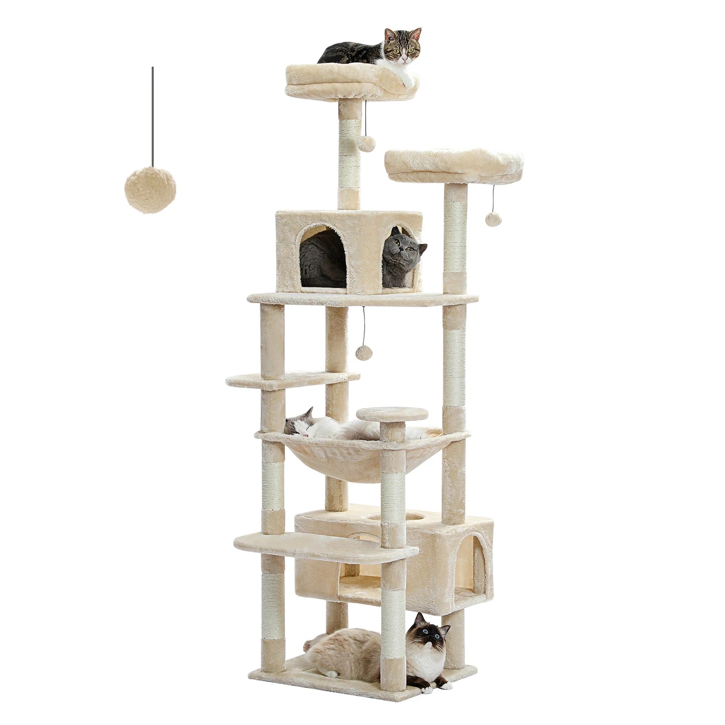PAWZ Road Indoor Cat Tree Tower With Durable Sisal Posts