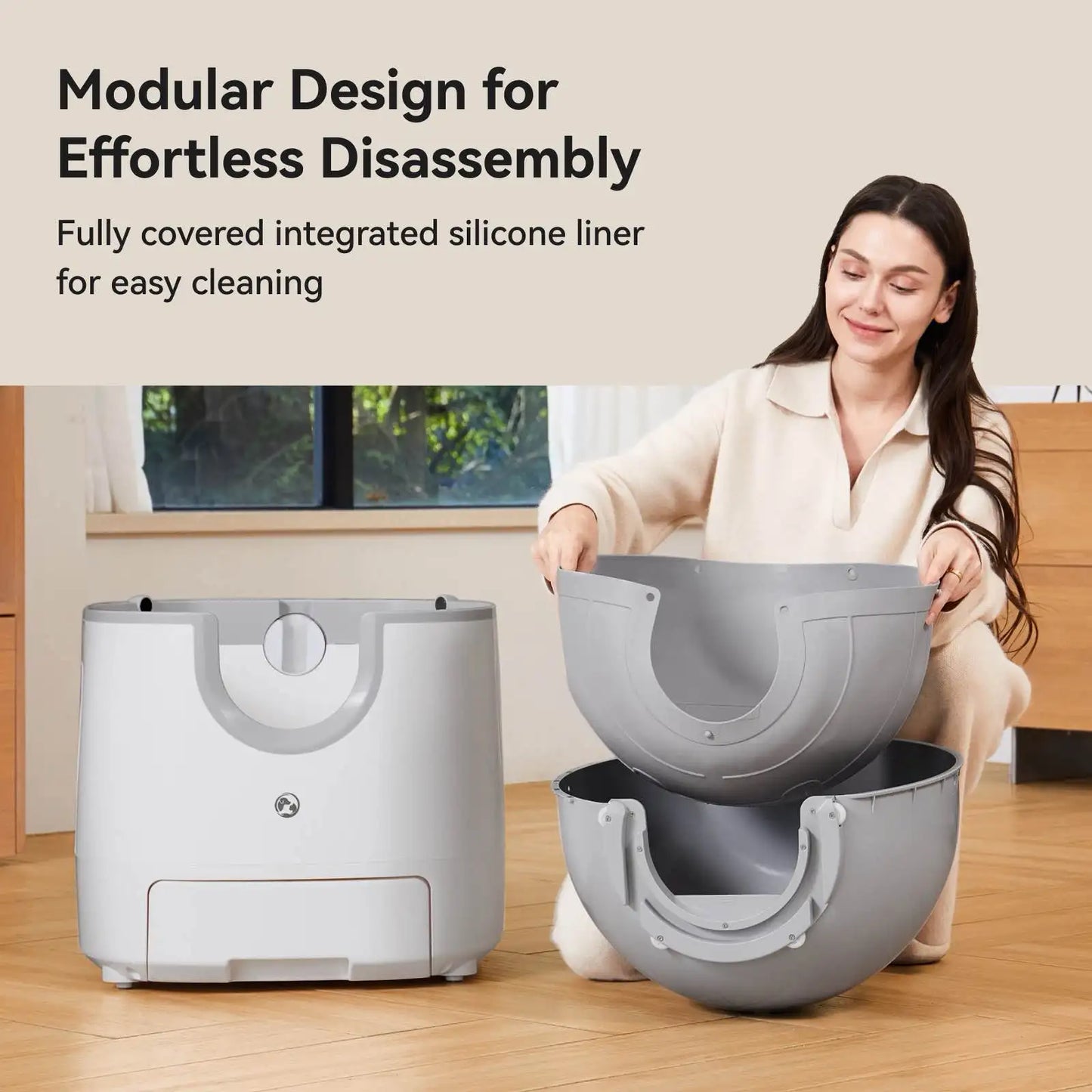 Furoomate Automatic Self Cleaning Cat Litter Box For Pets