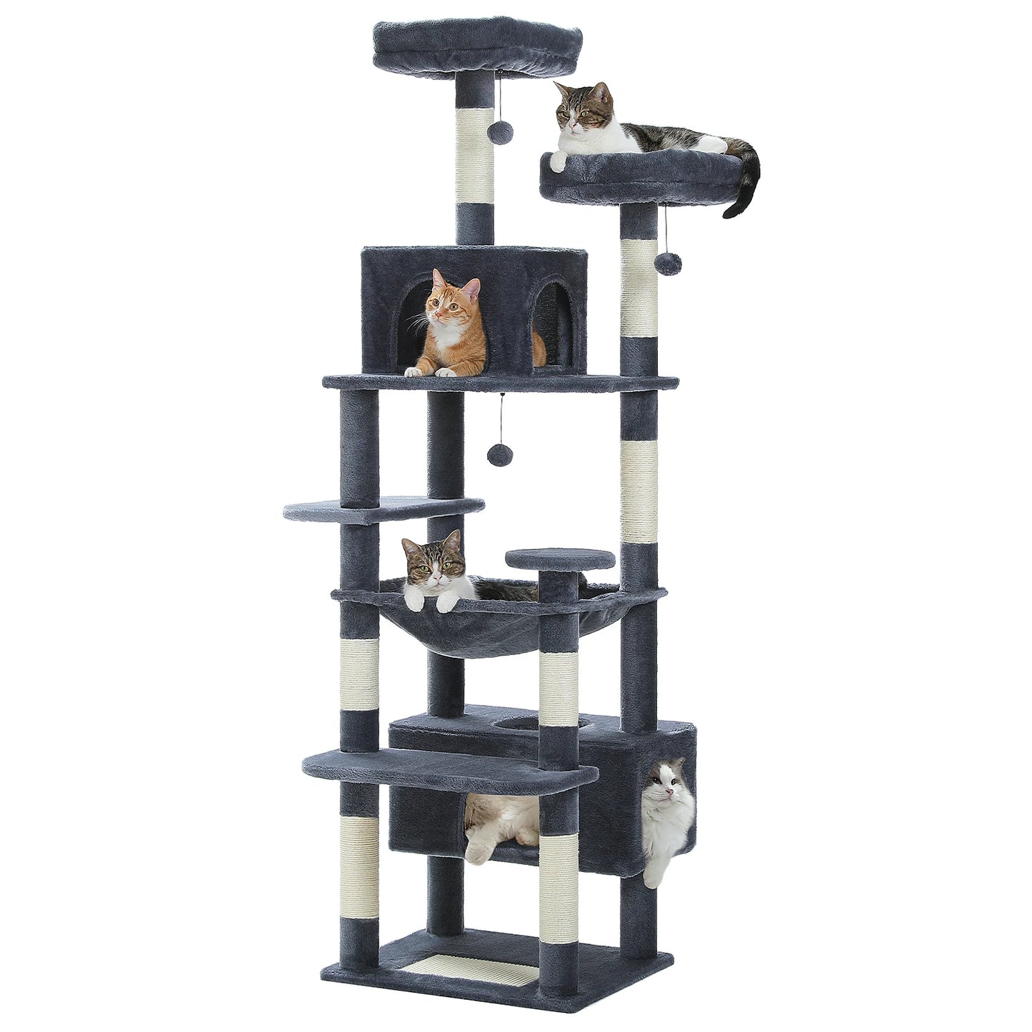 PAWZ Road Indoor Cat Tree Tower With Durable Sisal Posts