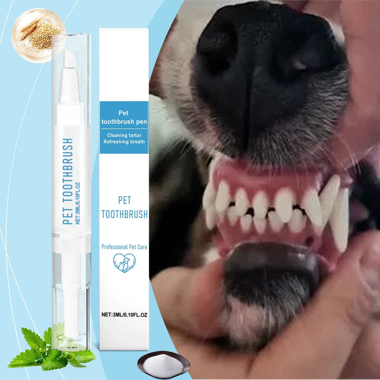 Pet Toothbrush Pen All In One Teeth Cleaning For Dogs And Cats Fresh Breath