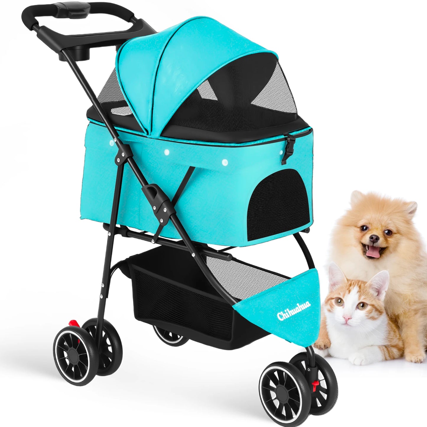 Chihuahua Pet Stroller For Small Dogs And Cats Portable Foldable