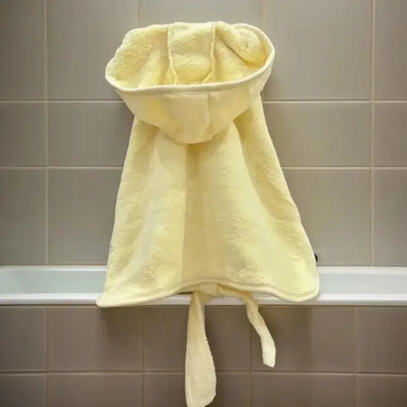LKEEP Pet Bathrobe Towels With Cap Super Absorbent For Pets