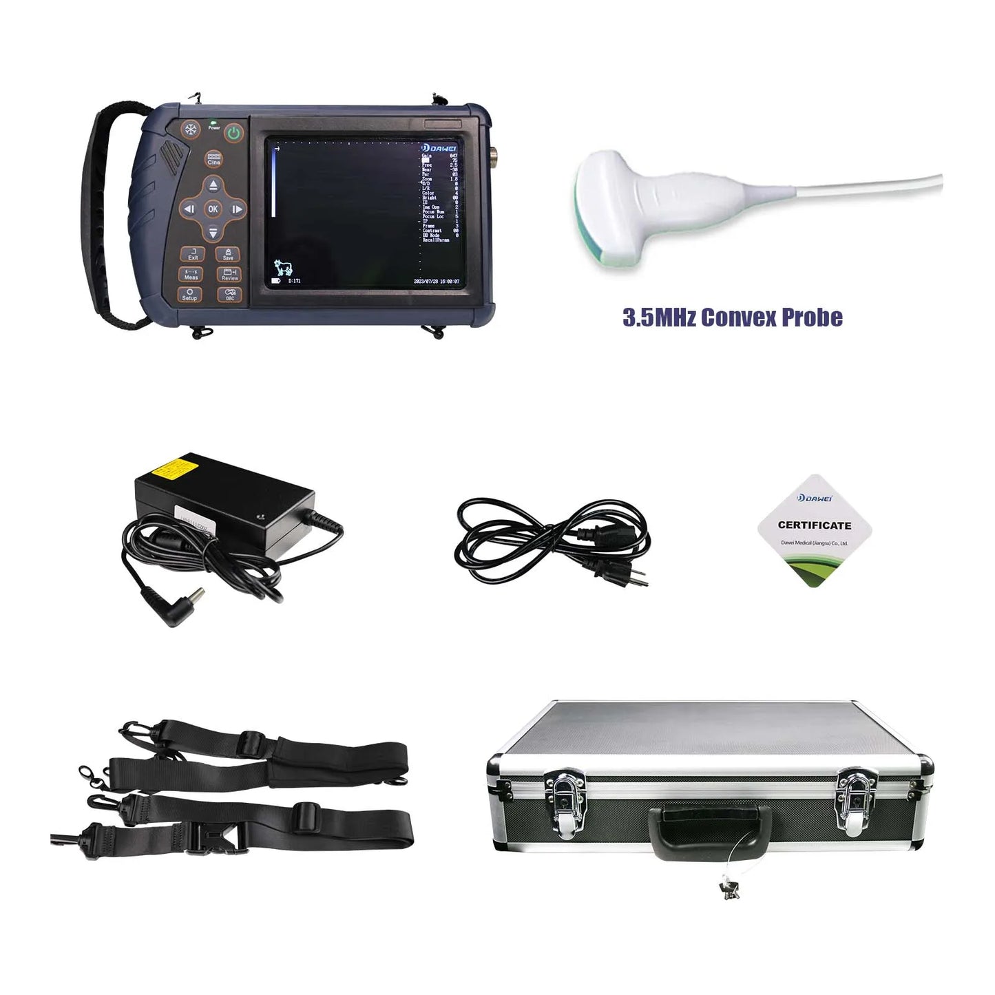 DAWEI Portable Veterinary Ultrasound Scanner For Farm Animal Pregnancy