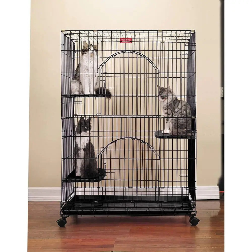 Foldable Cat Cages For Easy Setup And Storage Durable Metal