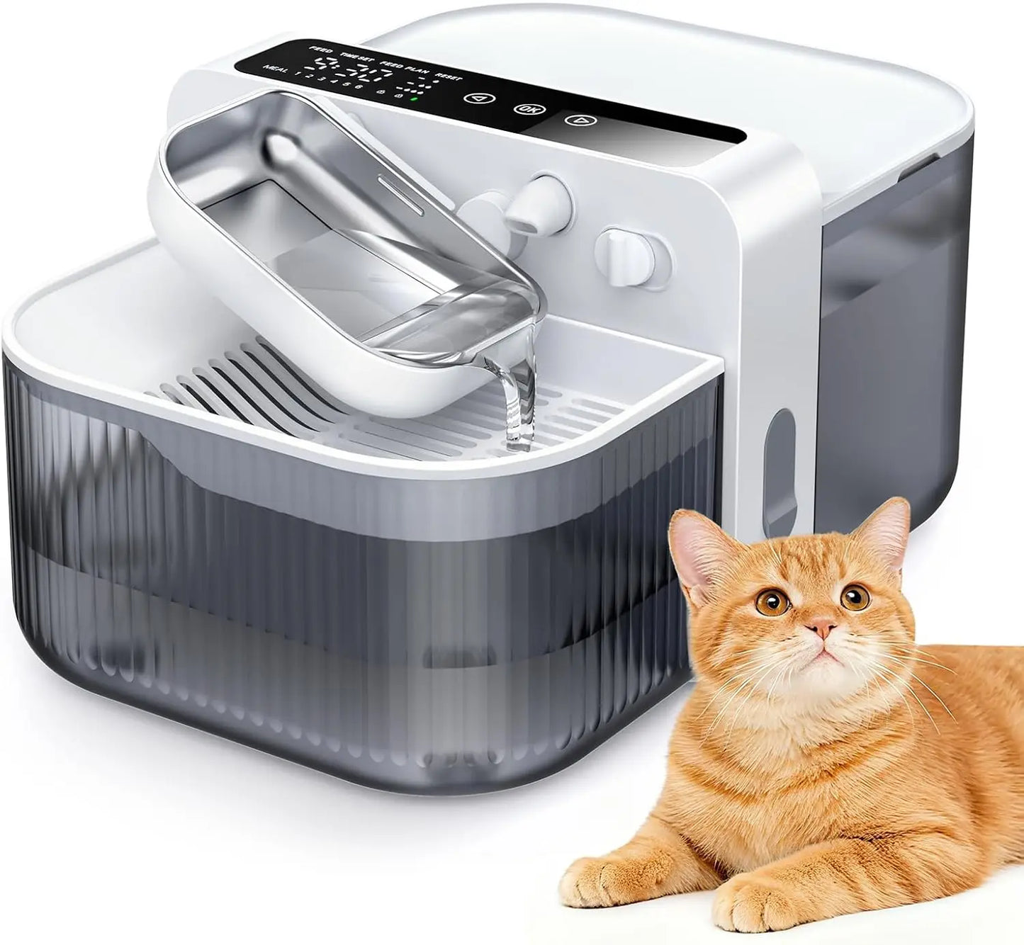 Wireless Pet Water Fountain With Flow For Cats And Dogs