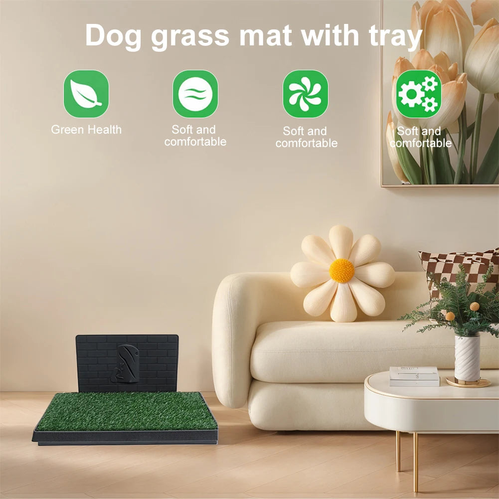 Nonedog Litter Grass Pad With Large Tray Training Pads
