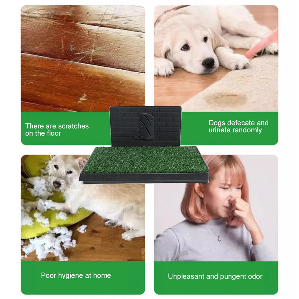 Nonedog Litter Grass Pad With Large Tray Training Pads