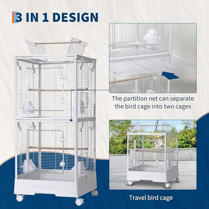 Double Bird Cage For Parrots And Small Birds Today