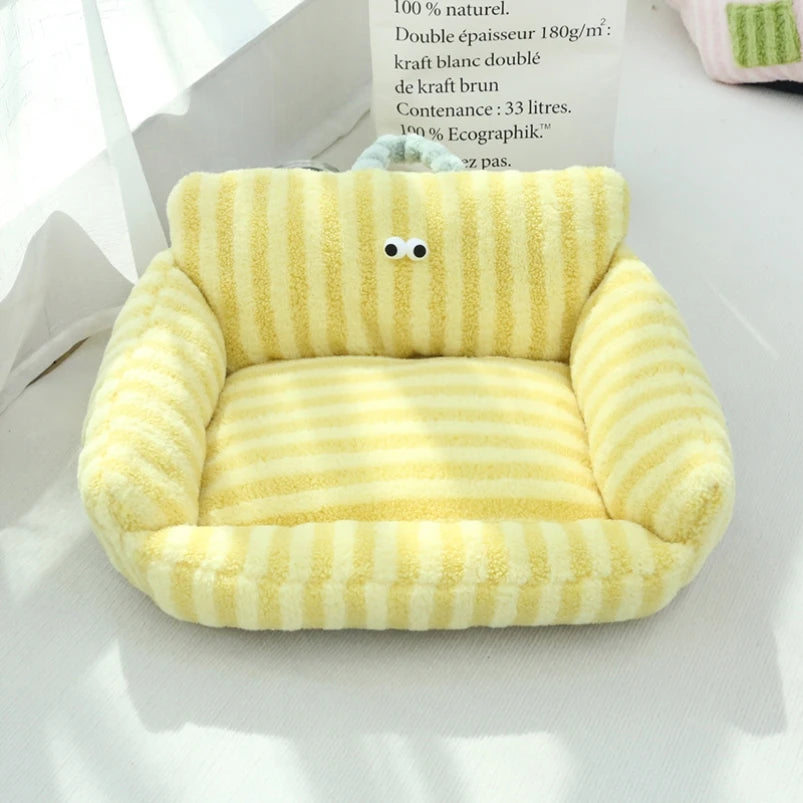 NONECN Winter Warm Pet Sofa Bed For Small Dogs Cats