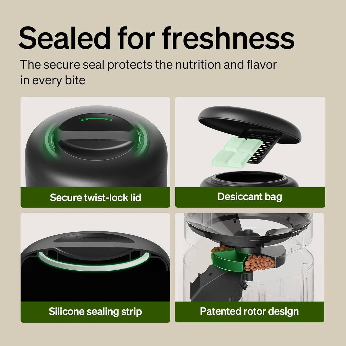Smart Automatic Pet Feeder With App Control And Backup Power