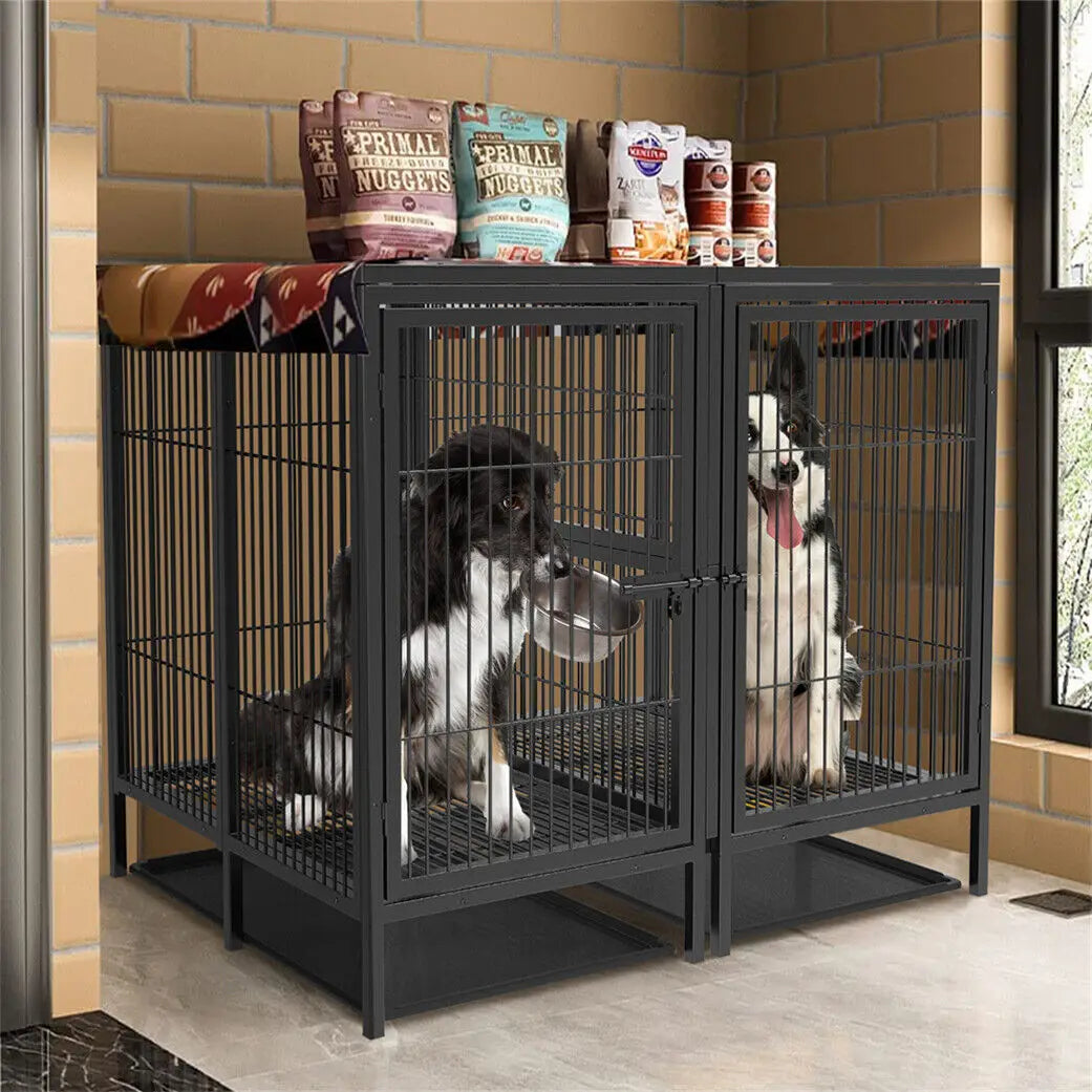 BINGOPAW Jumbo Metal Pet Playpen Kennel Cage Heavy Duty
