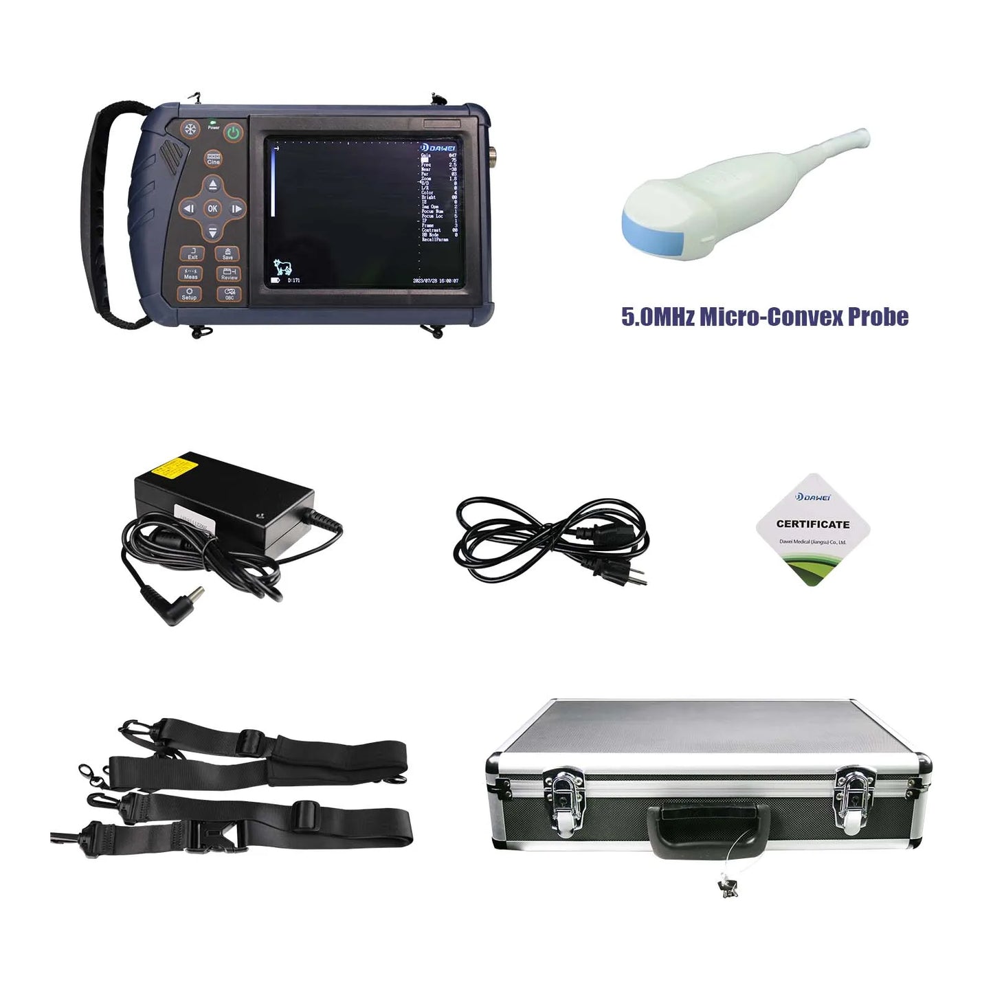 DAWEI Portable Veterinary Ultrasound Scanner For Farm Animal Pregnancy