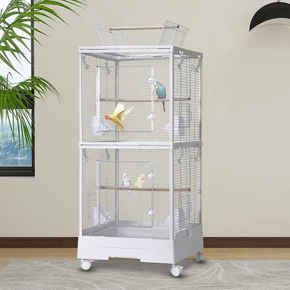Double Bird Cage For Parrots And Small Birds Today