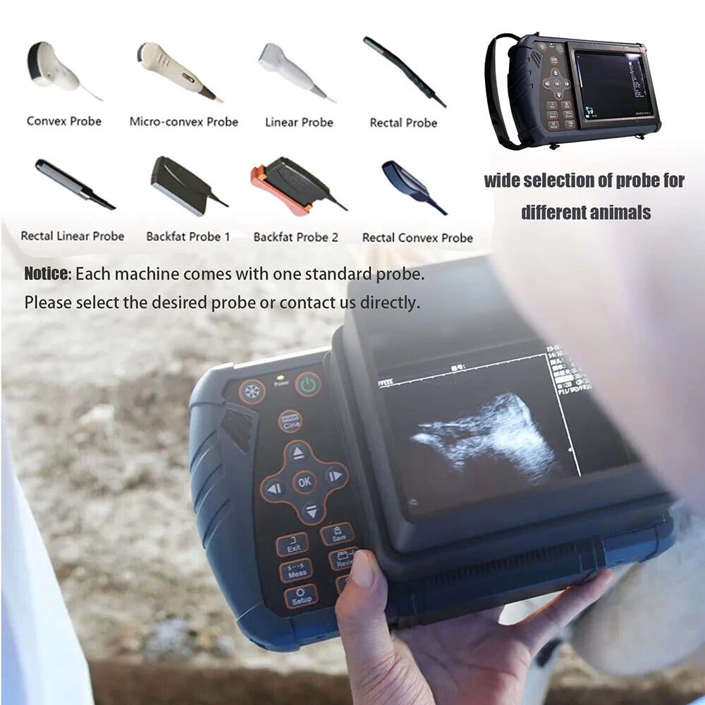 DAWEI Portable Veterinary Ultrasound Scanner For Farm Animal Pregnancy
