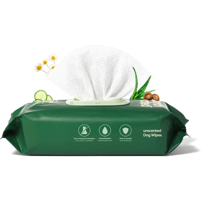 Hypoallergenic Fragrance Free Pet Wipes For Dogs And Cats 100 Count