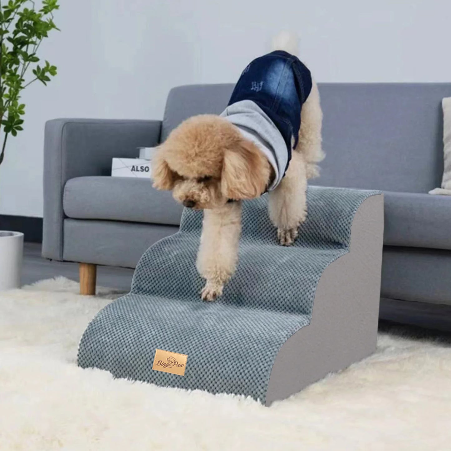 Pet Training Stairs With Removable Cover For Sofa Bed Non Slip