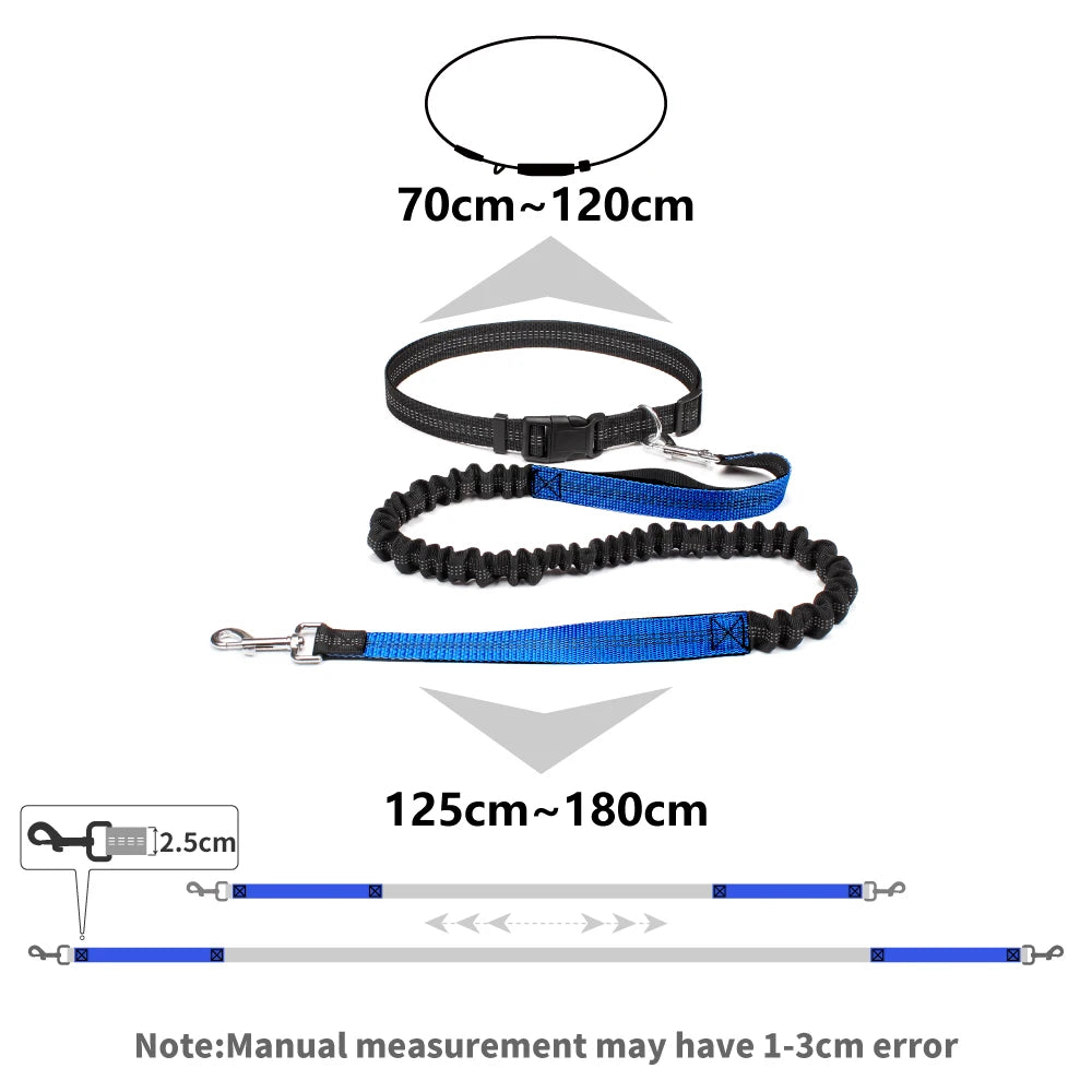 NONECN Hand Free Dog Leash Waist Belt For Walking Running
