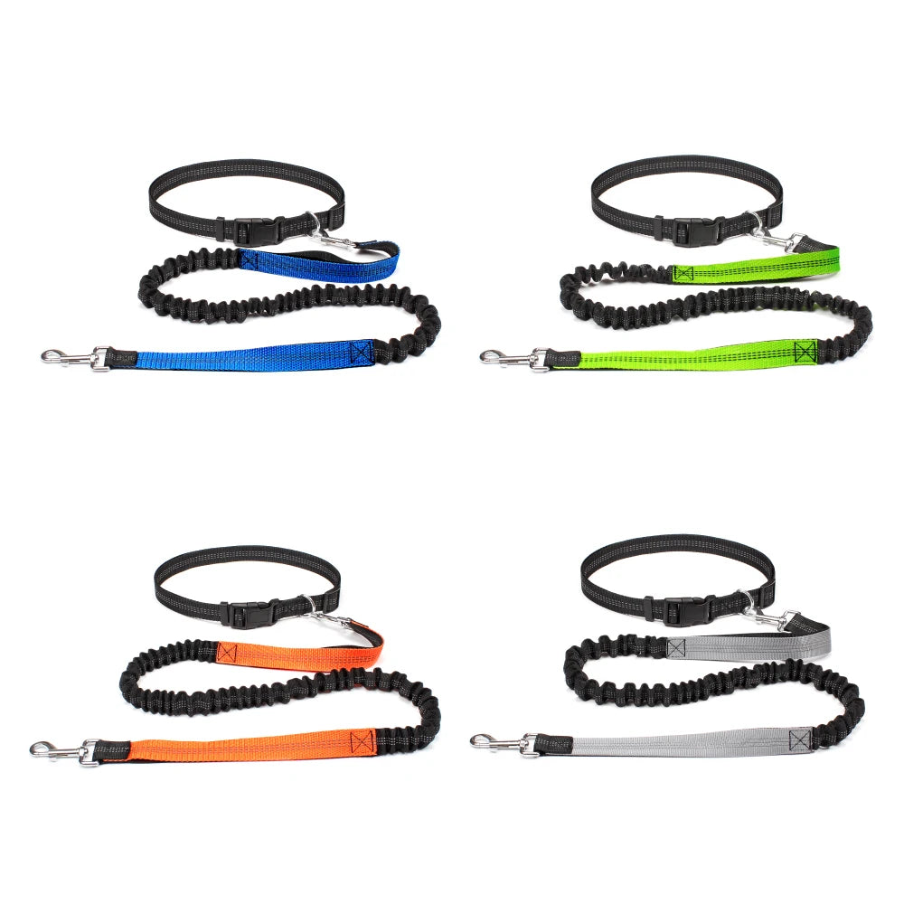 NONECN Hand Free Dog Leash Waist Belt For Walking Running