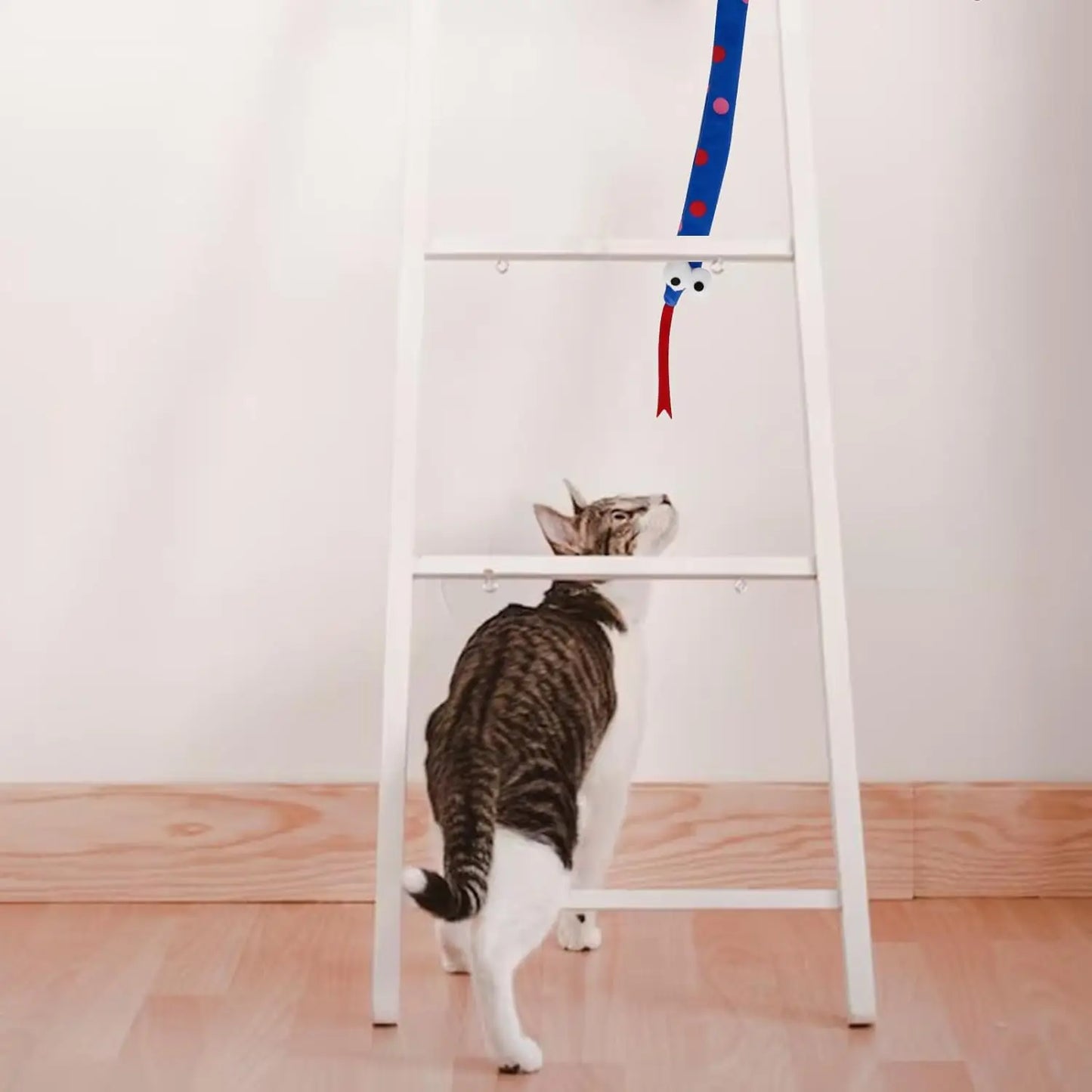 Plush Cat Snake Toy With Sound And Light For Cats