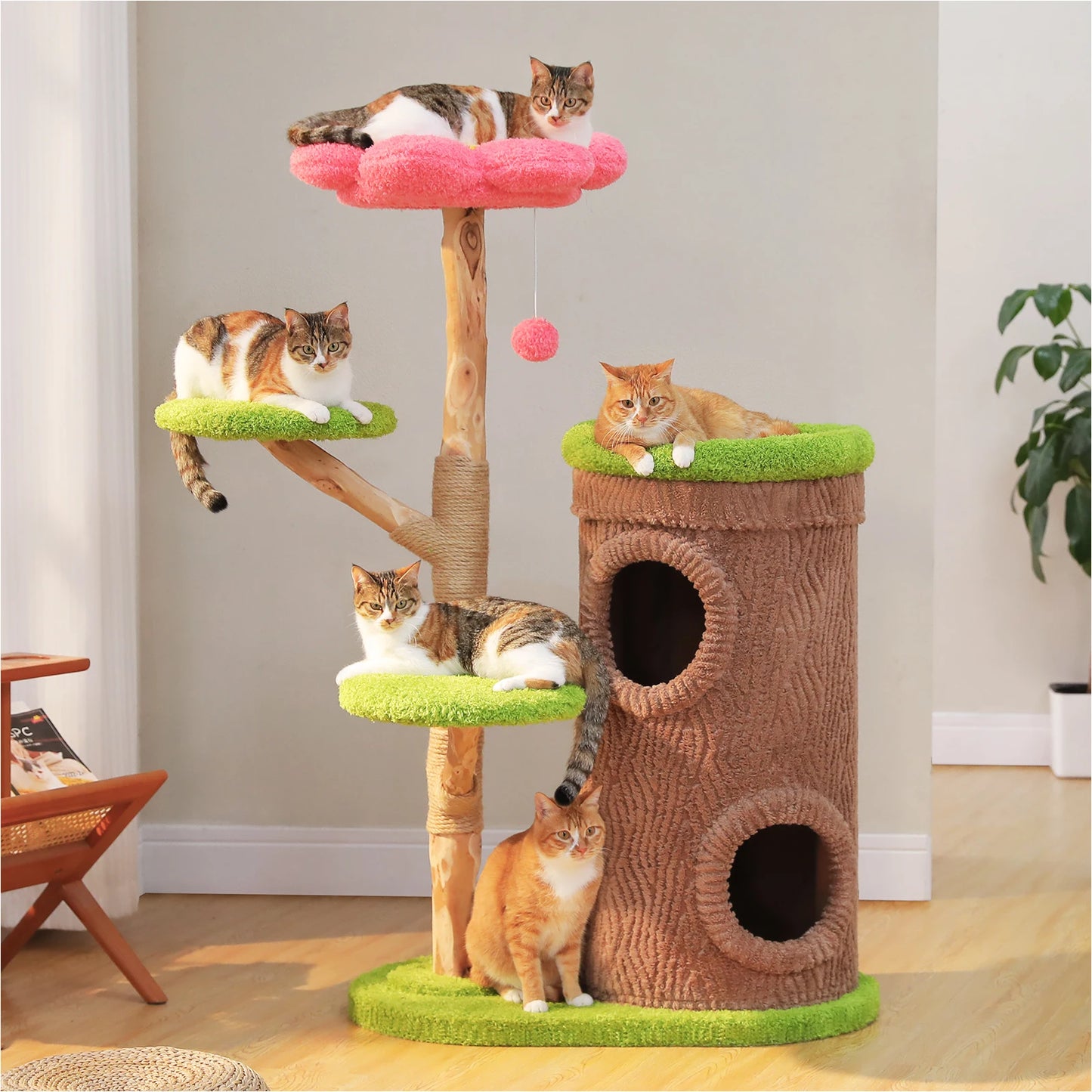 PAWZ Road Cat Tree With Condos And Scratching Post