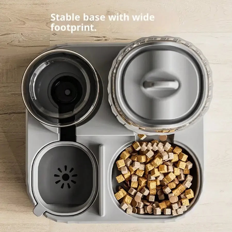 2-In-1 Automatic Dog Bowl And Cat Feeder With 2500ml Capacity