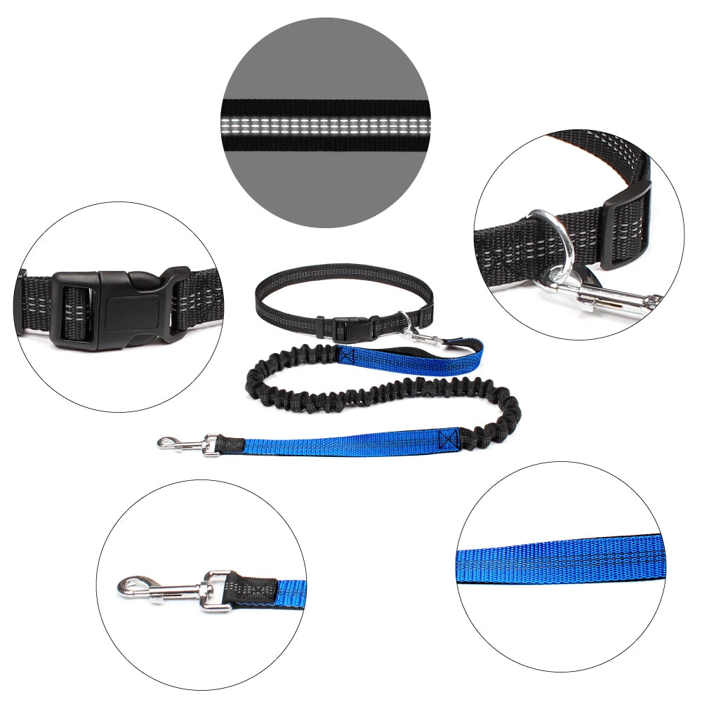 NONECN Hand Free Dog Leash Waist Belt For Walking Running