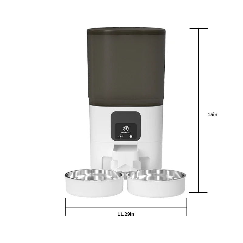 PAPIFEED Dual Bowl Smart Automatic Pet Feeder With WiFi