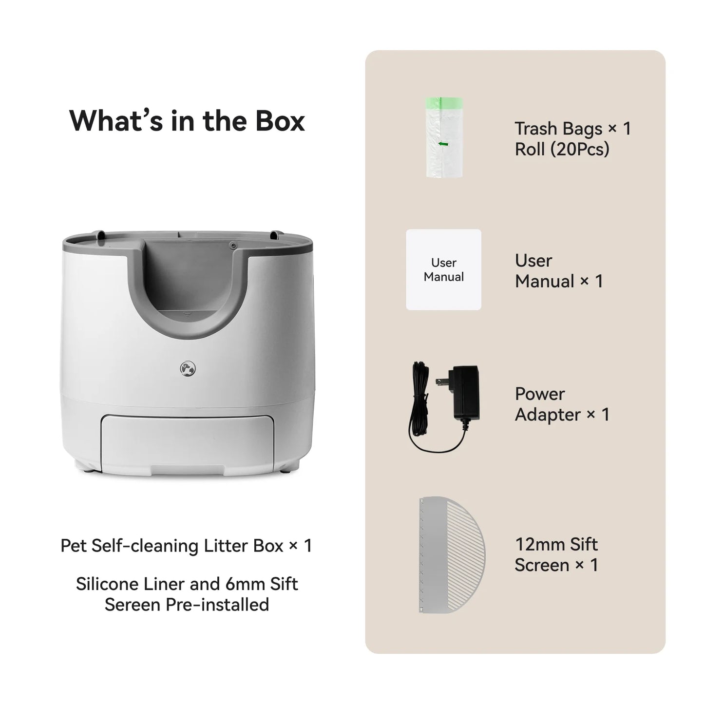 Furoomate Automatic Self Cleaning Cat Litter Box For Pets