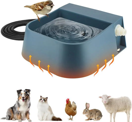 XMSJ Heated Water Dispenser for Dogs and Cats